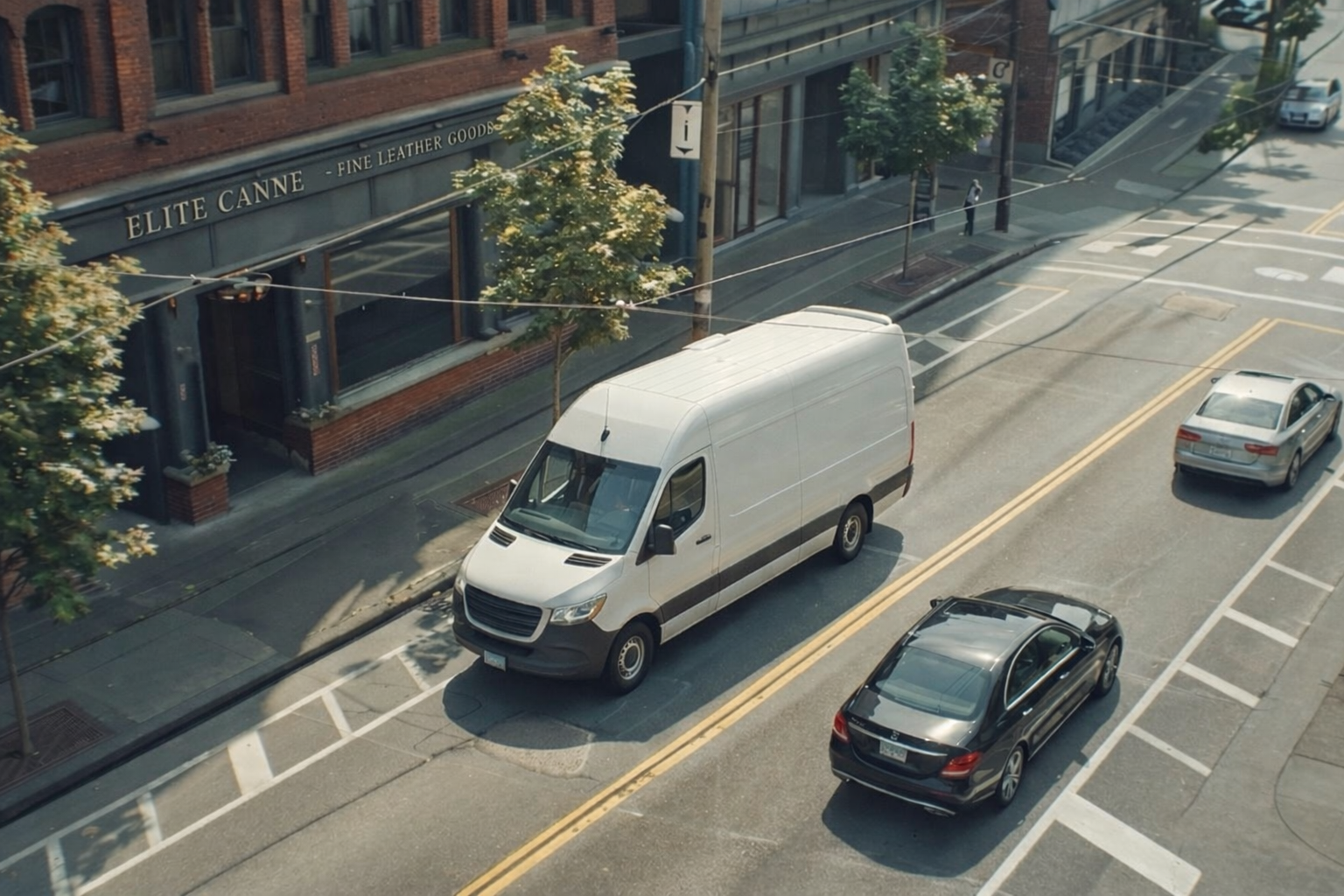 PurTera field operations van on a city street